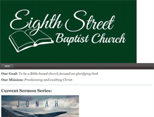 Tablet Screenshot of eighthstreetbaptist.org